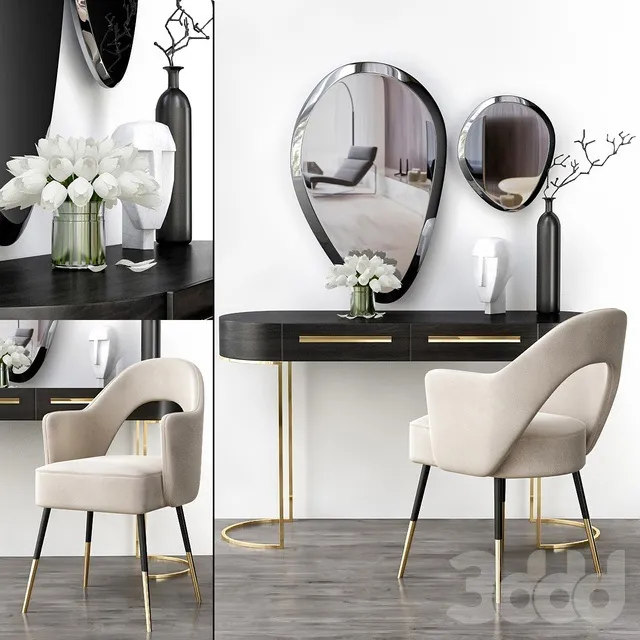 FURNITURE – DRESSING TABLE – 3D MODELS – 3DS MAX – FREE DOWNLOAD – 8221