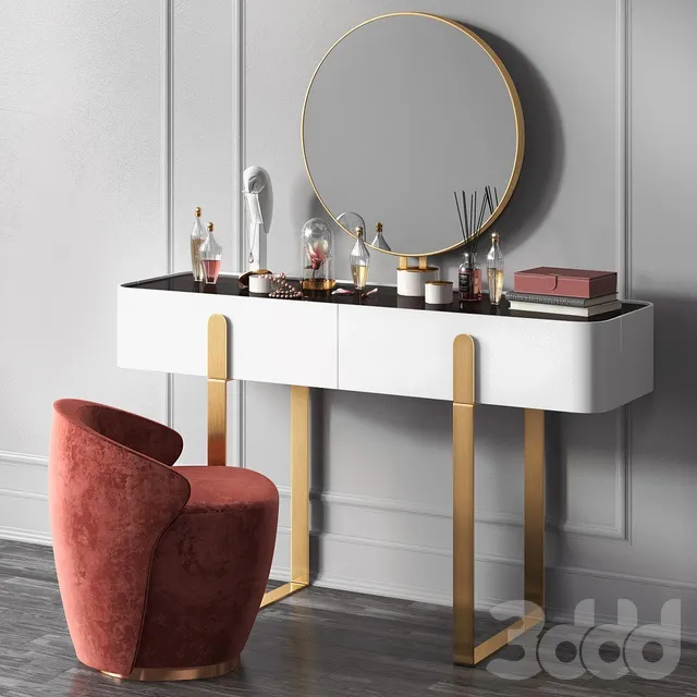 FURNITURE – DRESSING TABLE – 3D MODELS – 3DS MAX – FREE DOWNLOAD – 8225