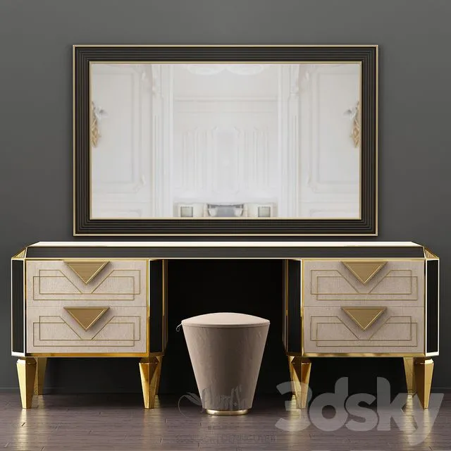 FURNITURE – DRESSING TABLE – 3D MODELS – 3DS MAX – FREE DOWNLOAD – 8239