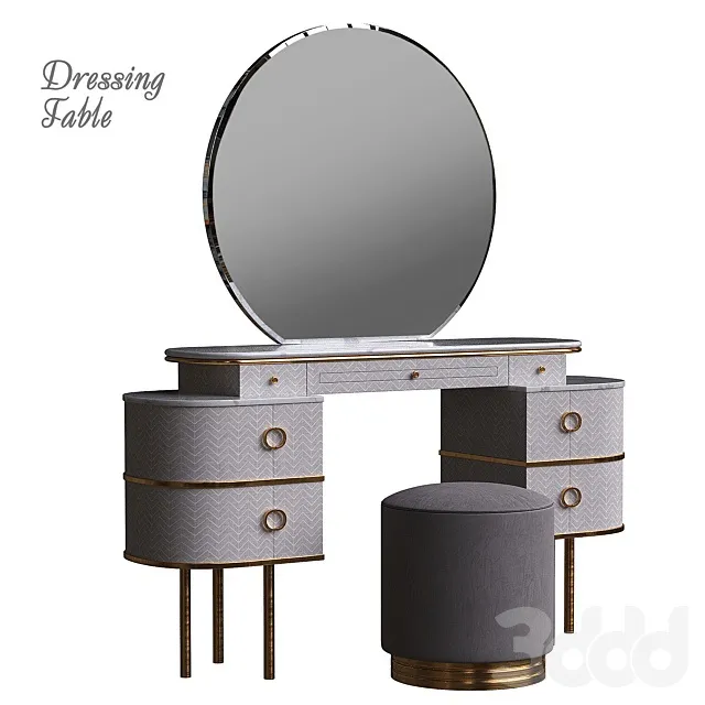 FURNITURE – DRESSING TABLE – 3D MODELS – 3DS MAX – FREE DOWNLOAD – 8262