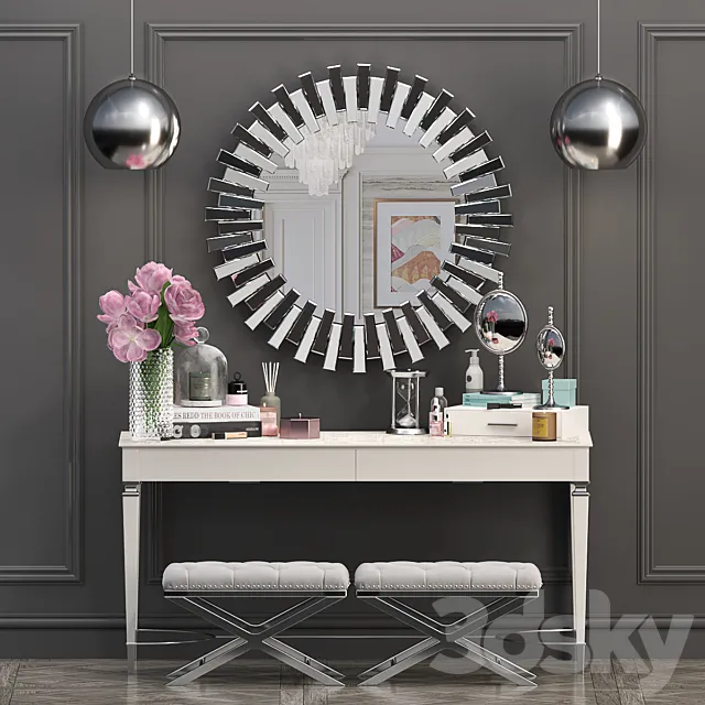 FURNITURE – DRESSING TABLE – 3D MODELS – 3DS MAX – FREE DOWNLOAD – 8271