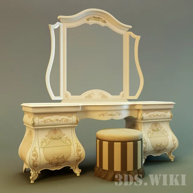 furniture – Dressing table Monreale of the Italian factory Signorini Coco 3ds Max