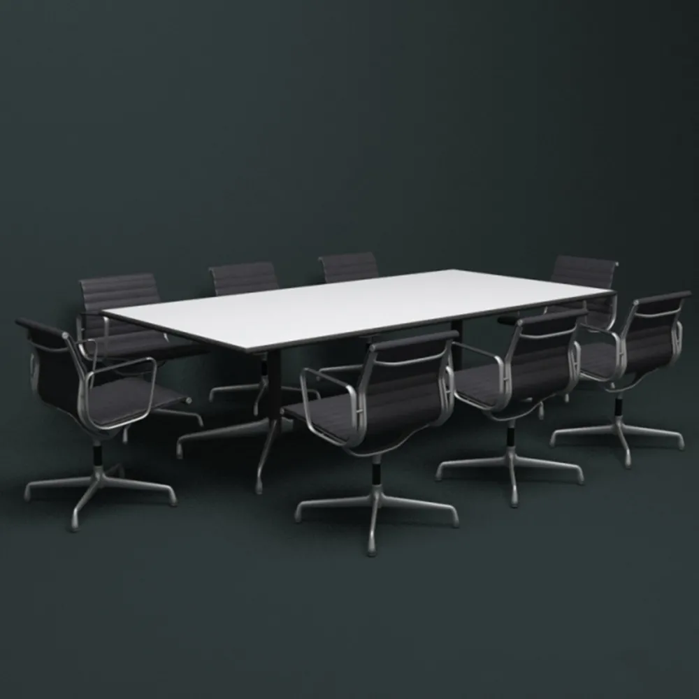 furniture – EA 108 aluminum chairs and office table 3ds Max