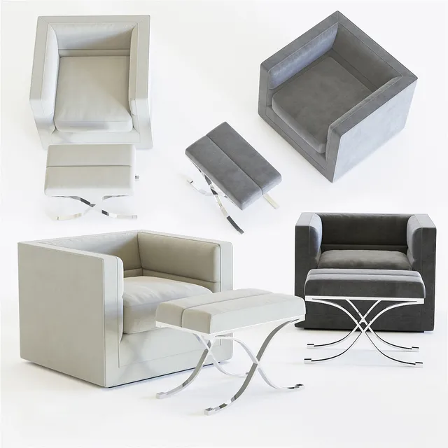 furniture – Eichholtz Adonia armchair 5 3ds Max