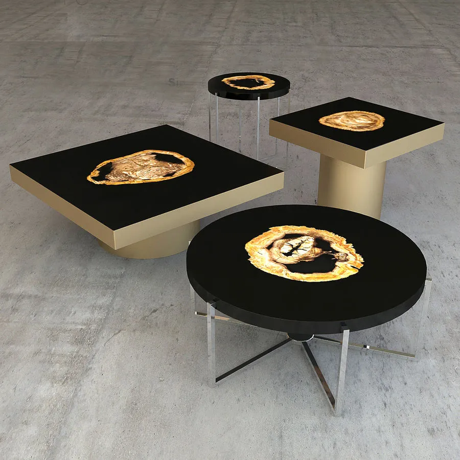 furniture – Eichholtz Villièrs and Pompidou tables 05 3ds Max