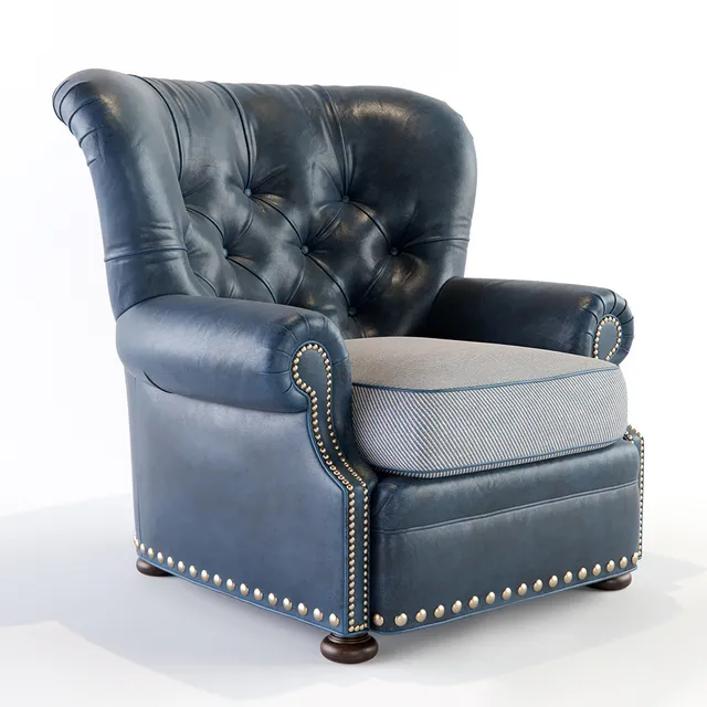 furniture – Elle leather armchair 009 3ds Max