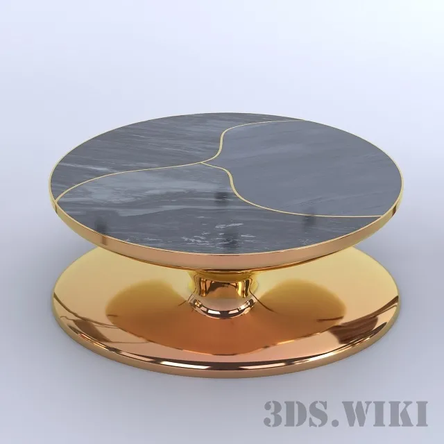 furniture – ELLIPTICAL COFFEE TABLE 3ds Max