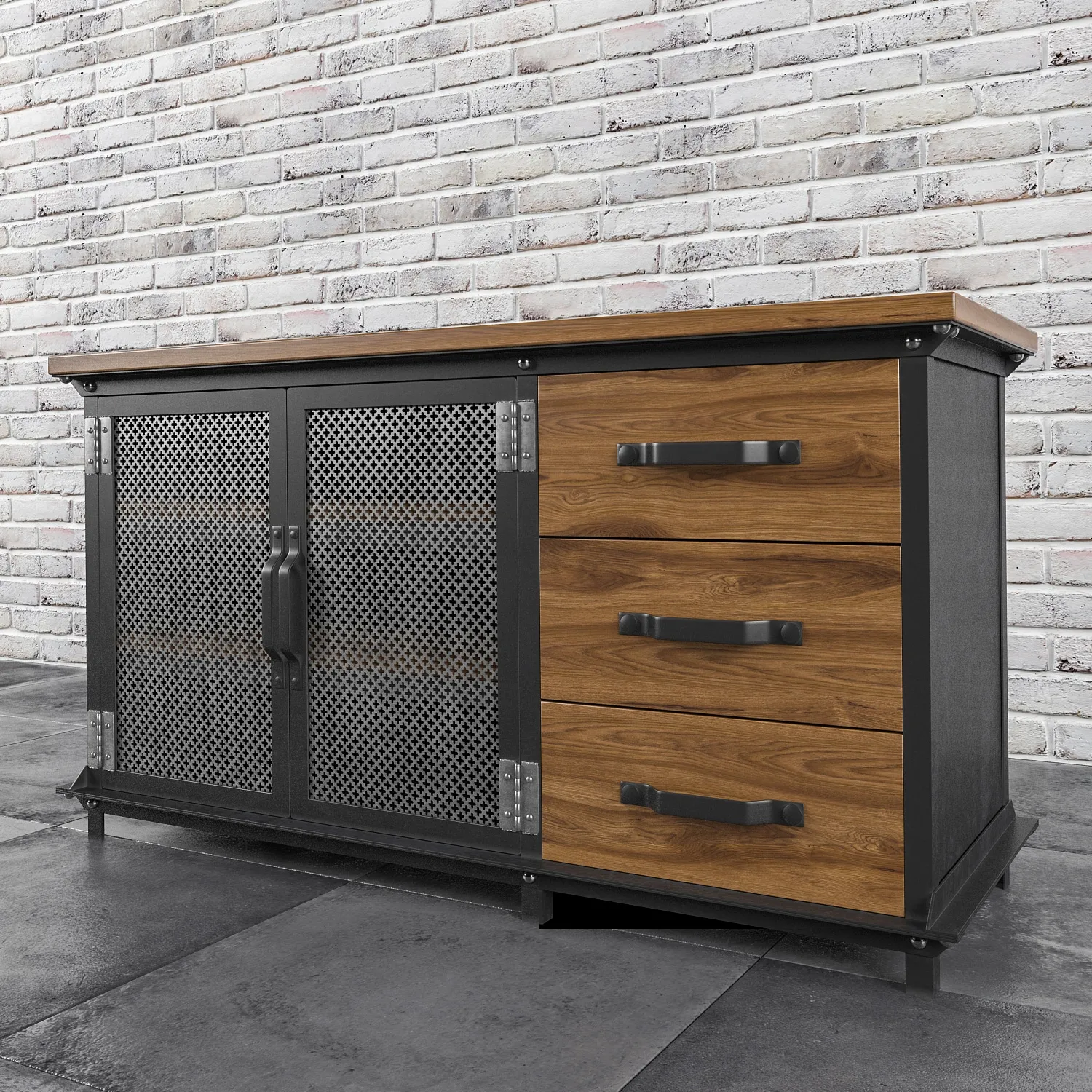 furniture – Ellis Console chest of drawer 8 3ds Max