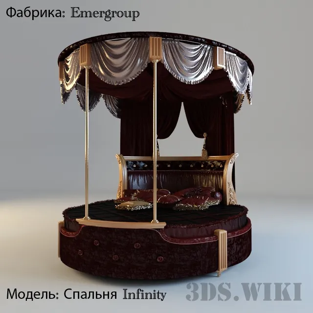 furniture – Emergroup Infinity bed 3ds Max