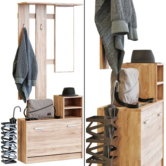 furniture – Entrance hall JYSK Gentofte 3ds Max