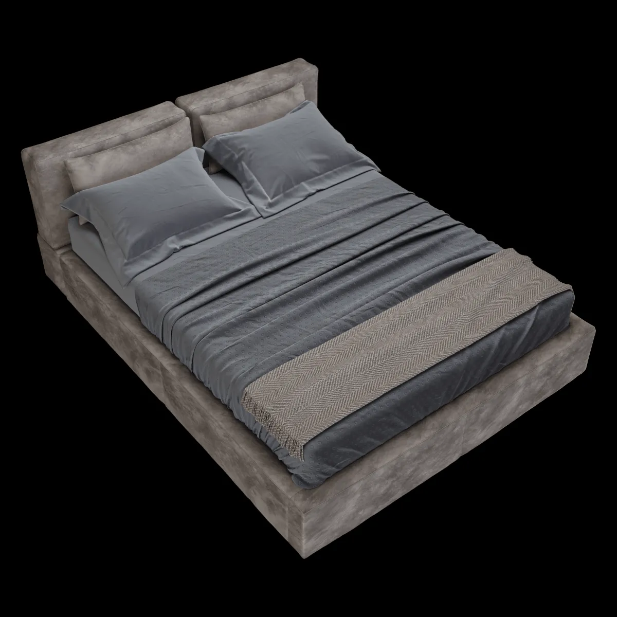 furniture – Estel Caresse bed 3ds Max