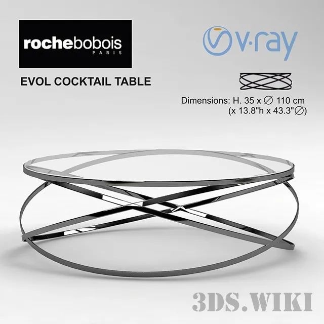 furniture – Evol Cocktail table 3ds Max