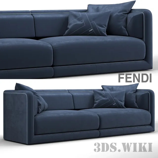 furniture – Fendi Casa Conrad Maxi Sofa 3ds Max
