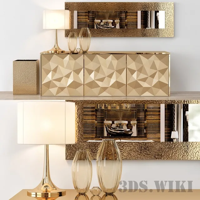 furniture – Fendi Console Table Home 3ds Max