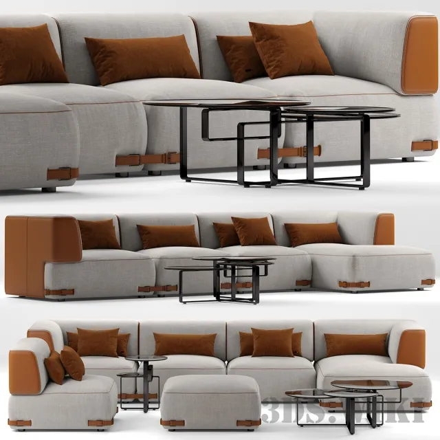 furniture – Fendi Soho modern sofa 3ds Max