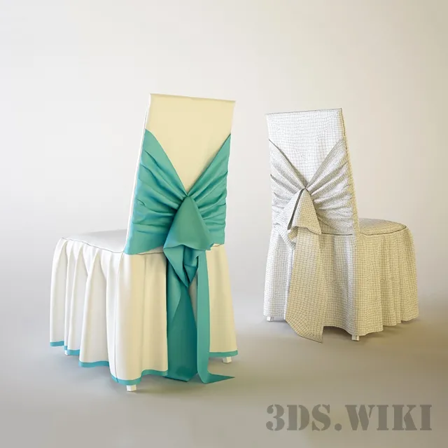 furniture – Festive chair cover 3ds Max