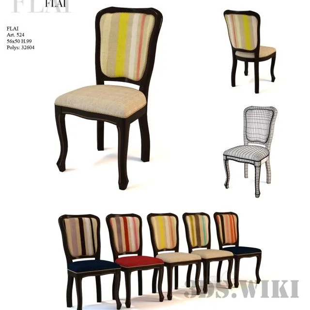 furniture – Flai 524 chair 3ds Max