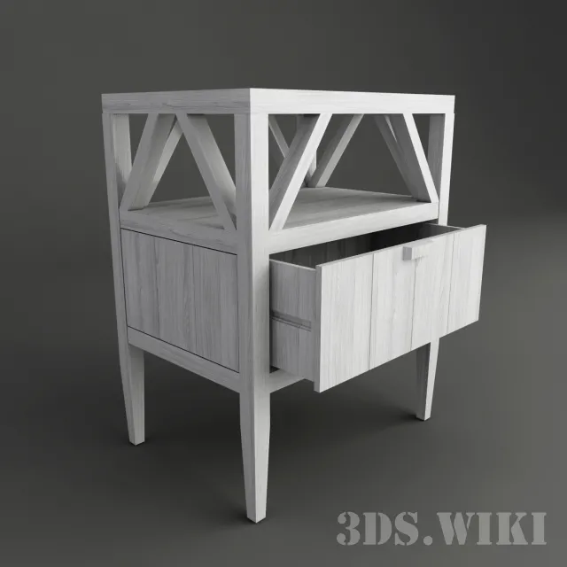 furniture – Flamant Furniture bedside table 3ds Max