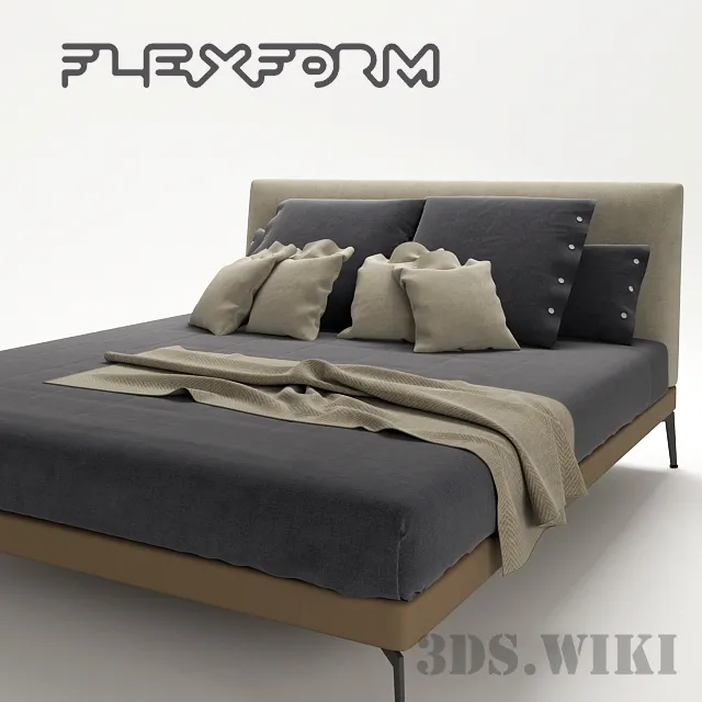 furniture – FLEXFORM bed 3ds Max