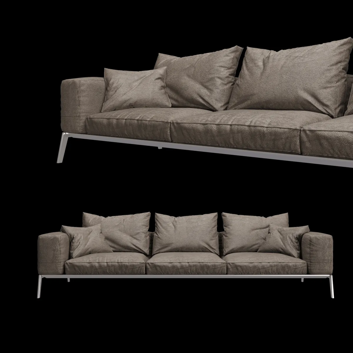 furniture – Flexform Lifesteel sofa 3ds Max