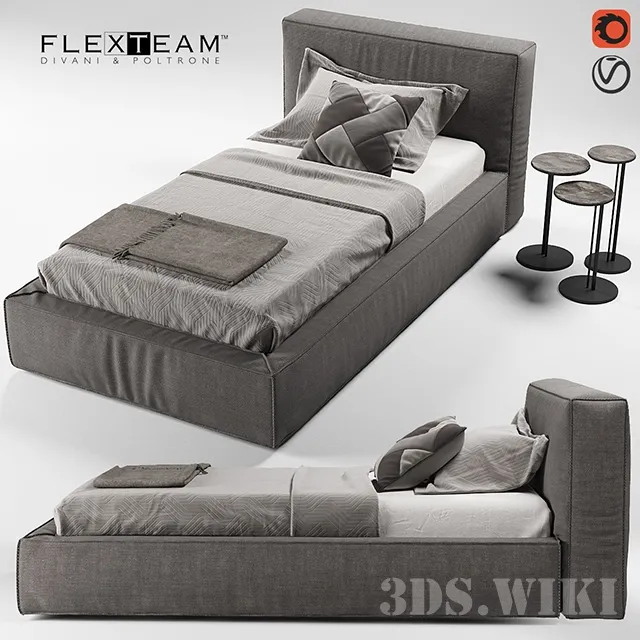 furniture – Flexteam Slim-one bed 3ds Max