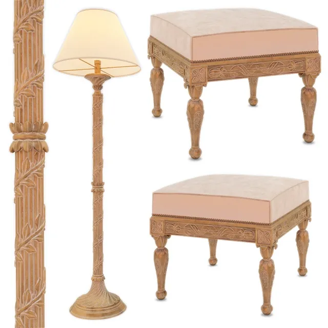 furniture – Floor lamp and the couch Roberto Giovannini 3ds Max