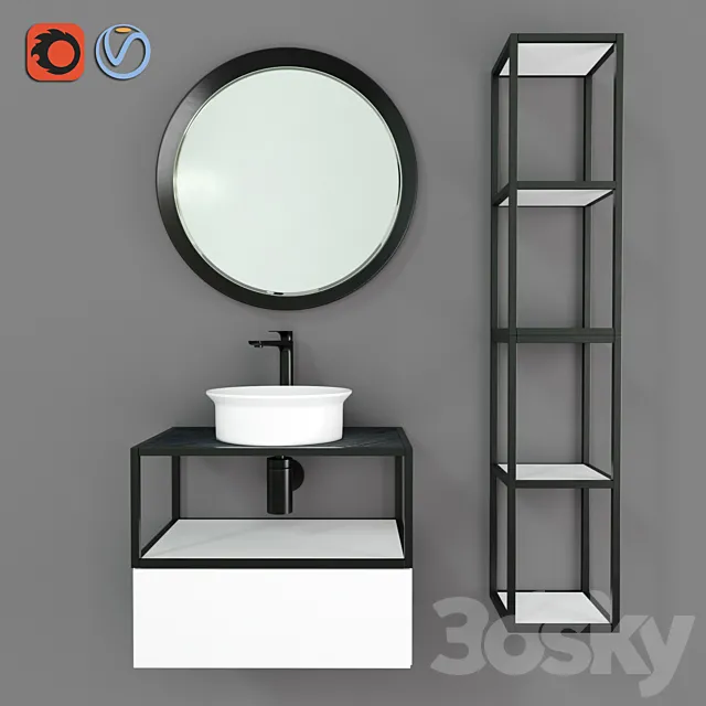 Furniture for bathroom Cardo 3DS Max Model