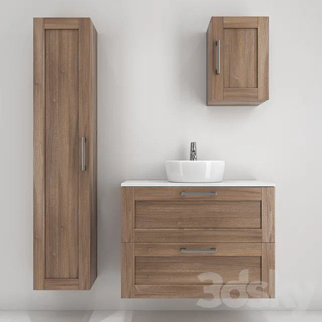 Furniture for bathroom. sink and faucet IKEA 3DSMax File