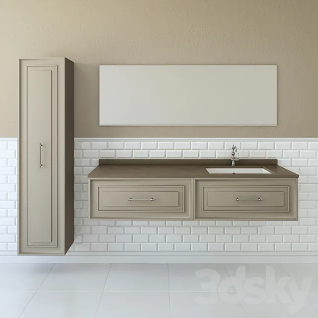 Furniture for bathrooms Gaia Alterego 3DSMax File