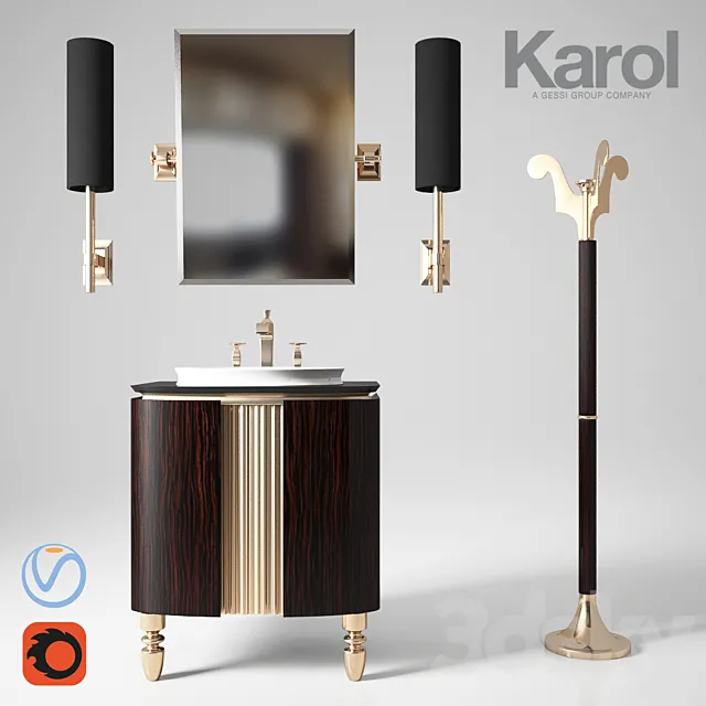 Furniture for bathrooms Karol Bania 3ds Max