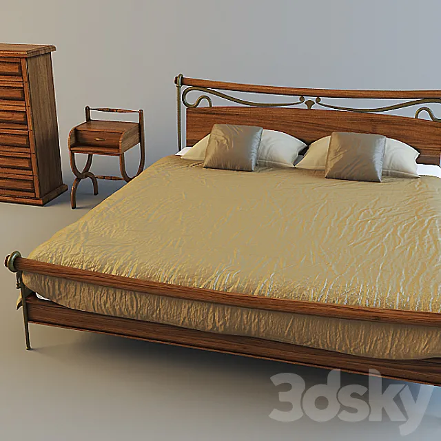 furniture for bedroom 3DS Max Model