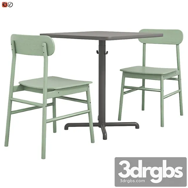 Furniture for cafe table and chair ikea stensele ronninge 2 2 3dsmax Download