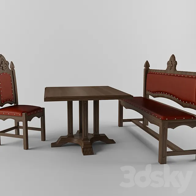 Furniture for restaurants 3DS Max Model