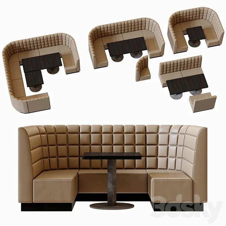 Furniture for restaurants 3DS Max