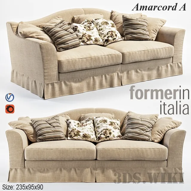 furniture – Formerin Amarcord A sofa 3ds Max