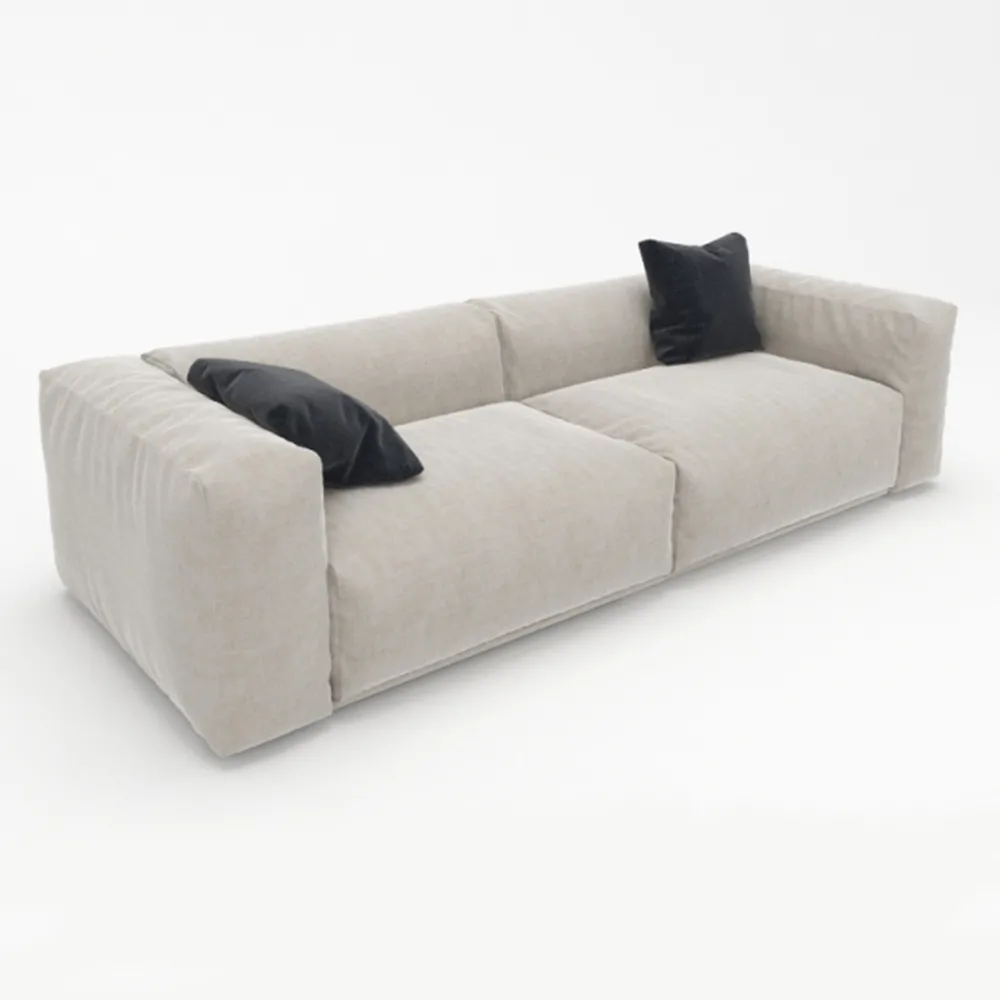 furniture – Four-seater fluffy sofa 3ds Max