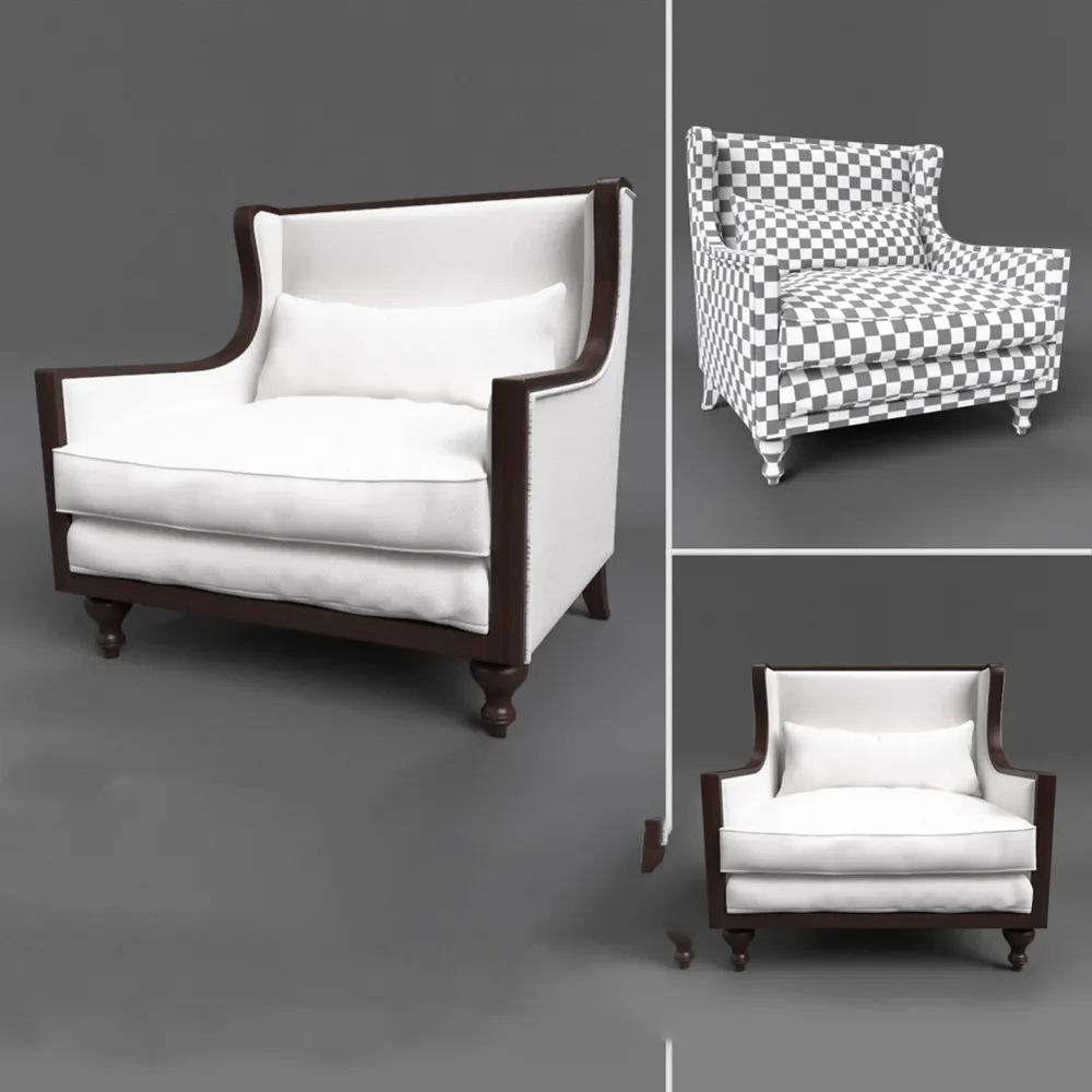 furniture – Francesco armchair by Postobello 3ds Max
