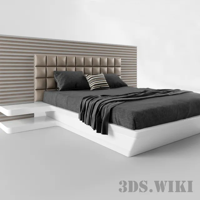 furniture – Francesco bed 3ds Max