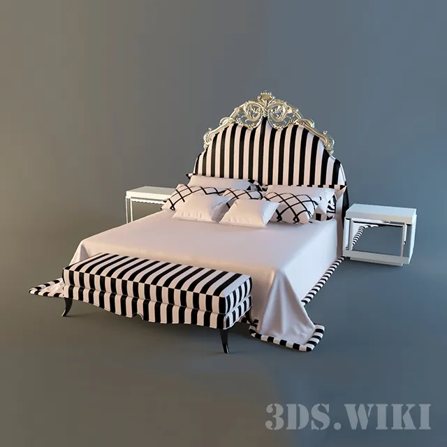 furniture – Fratelli Barri bed 3ds Max