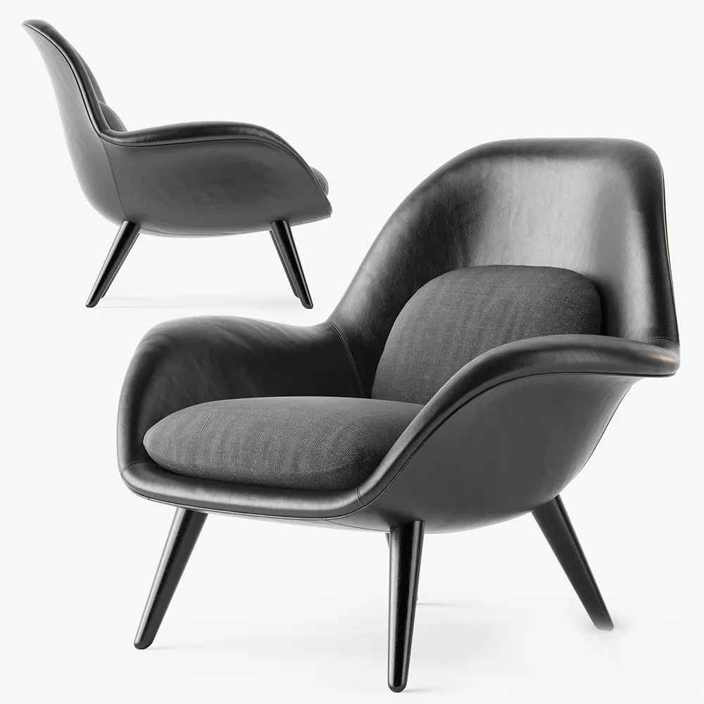 furniture – Fredericia Swoon armchair 63 3ds Max