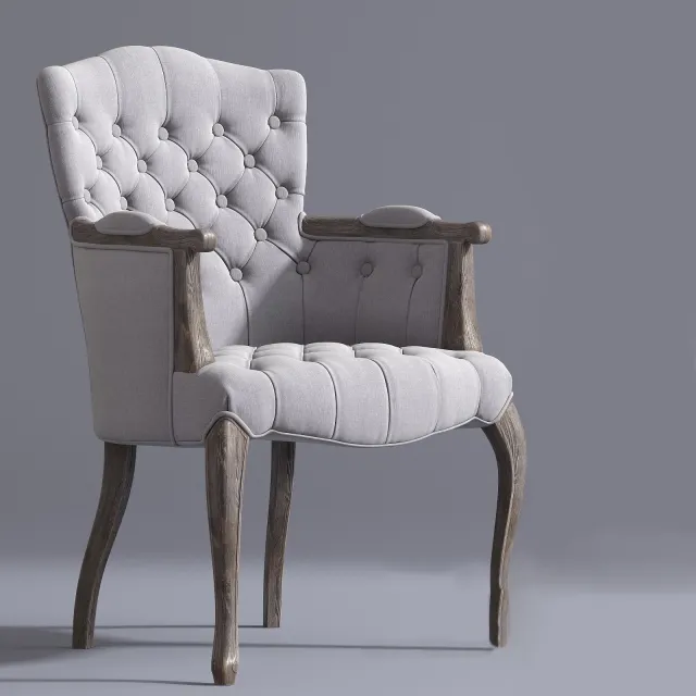 furniture – French Victorian style chair 3ds Max