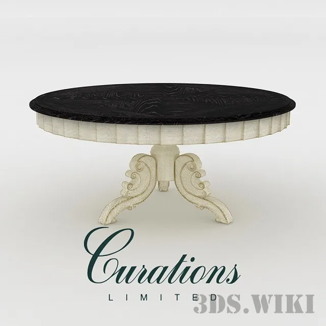furniture – FRENCH VINTAGE ROUND TABLE FROM CURATIONS LIMITED 3ds Max
