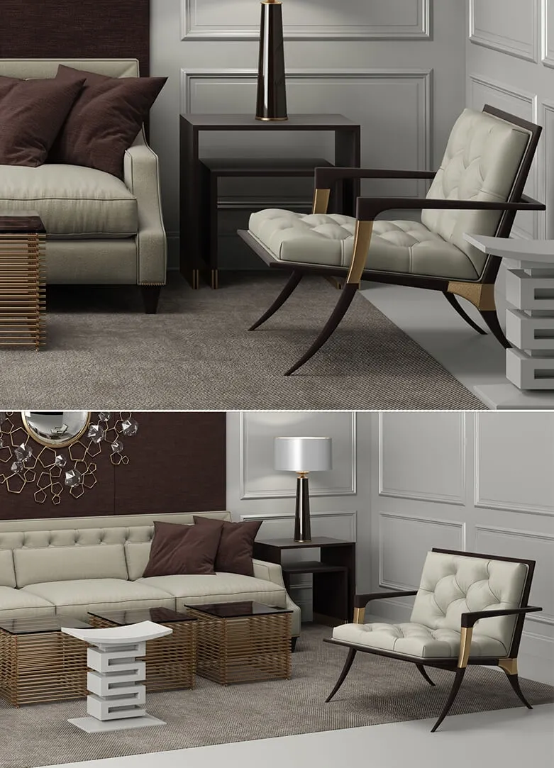 furniture – Furniture baker Tufted 3ds Max