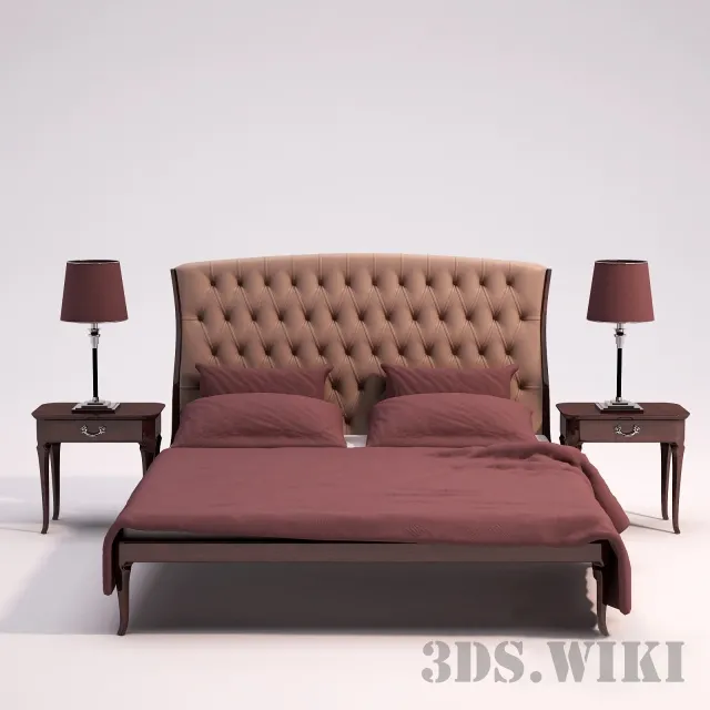 furniture – Galimberti Nino Lolo bed 3ds Max