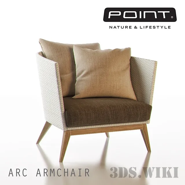 furniture – Garden chair Point Arc 3ds Max