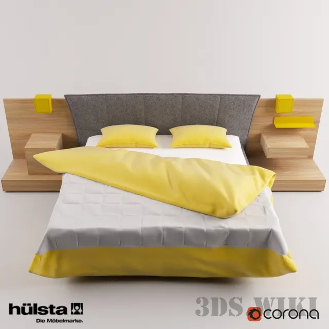 furniture – German bed LUNIS Hulsta 3ds Max