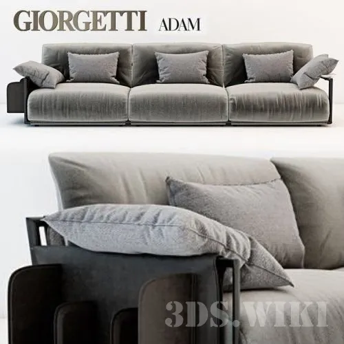 furniture – Giorgetti Adam sofa 3ds Max