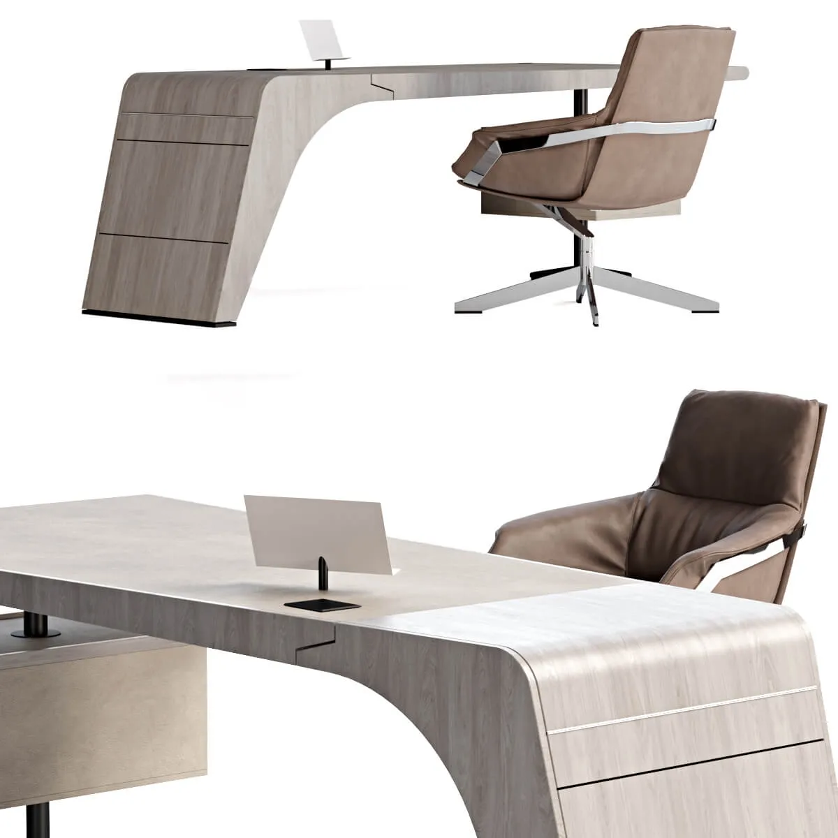 furniture – Giorgetti Tenet table and Jab Bond chair 3ds Max