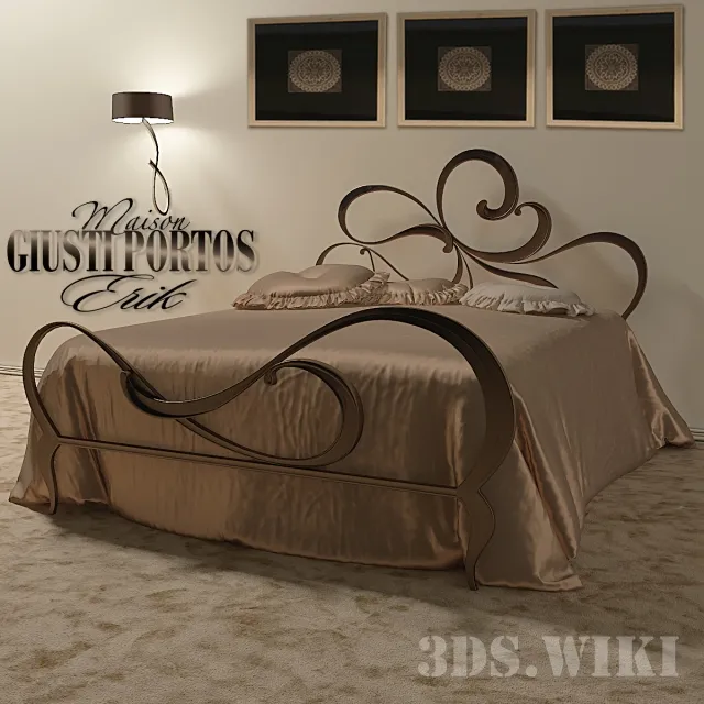 furniture – Giusto Portos Erik bed 3ds Max