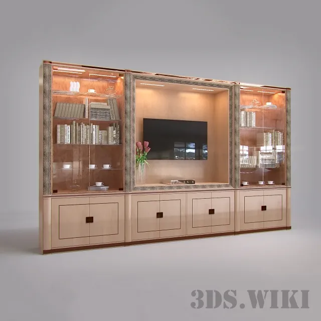 furniture – Glass display cabinet/ shelf 3ds Max